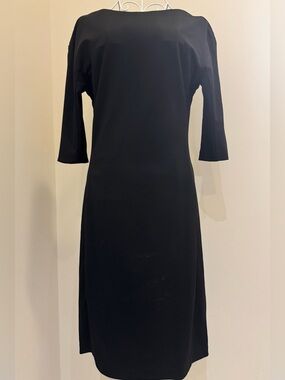 PINKO Classic Black Elegant Open Back Women's Dress NWT Size It 46 US 10